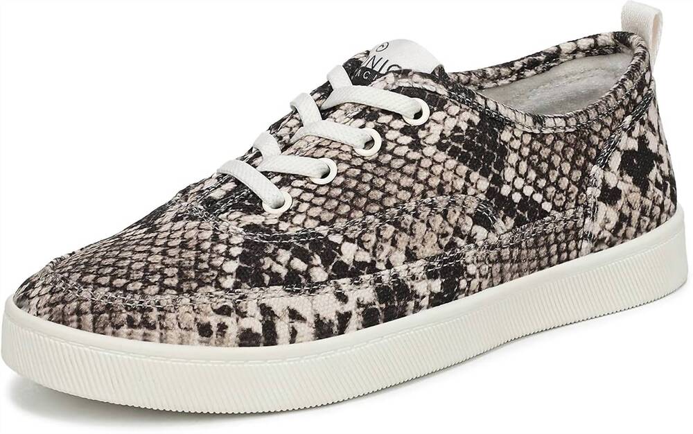 NEW VIONIC women's cyan slip on casual sneakers in ivory/black